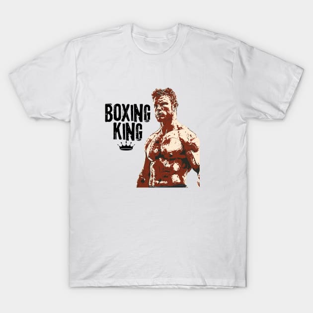 The Boxing King Alvarez Saul FANART T-Shirt by Knockout Cold